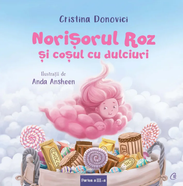 Coperta cărții Norișorul Roz și coșul cu dulciuri
