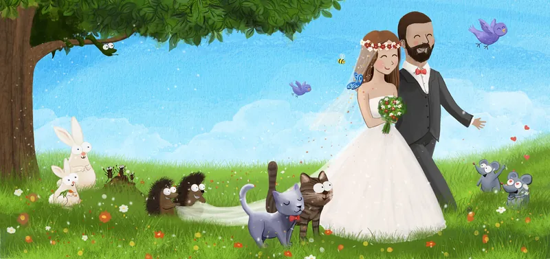 Wedding card designs – față