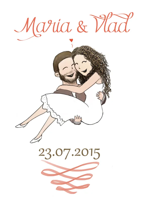 Wedding card designs – față
